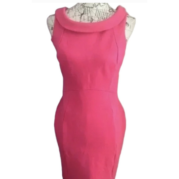 Lands' End Dresses & Skirts - Lands' End Pink Fuchsia Sleeveless Ponte Knit Midi Dress Size 8P Petite